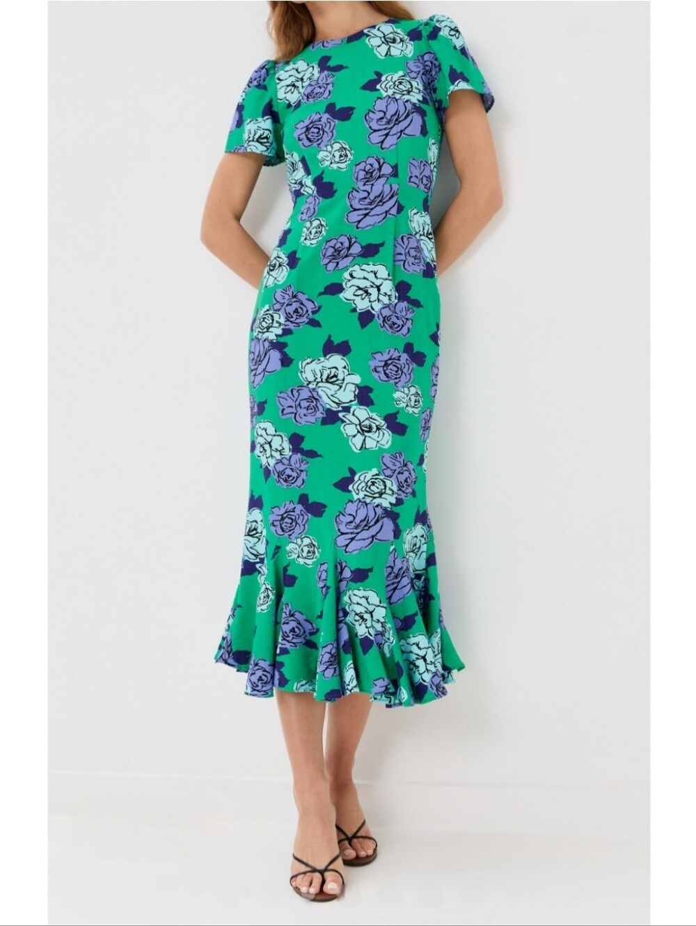 Le Bop Etta Kelly Floral Midi Dress Nwt